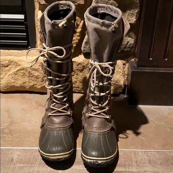 Sorel Womens Conquest Carly Leather Tall II Boot - Picture 2 of 7